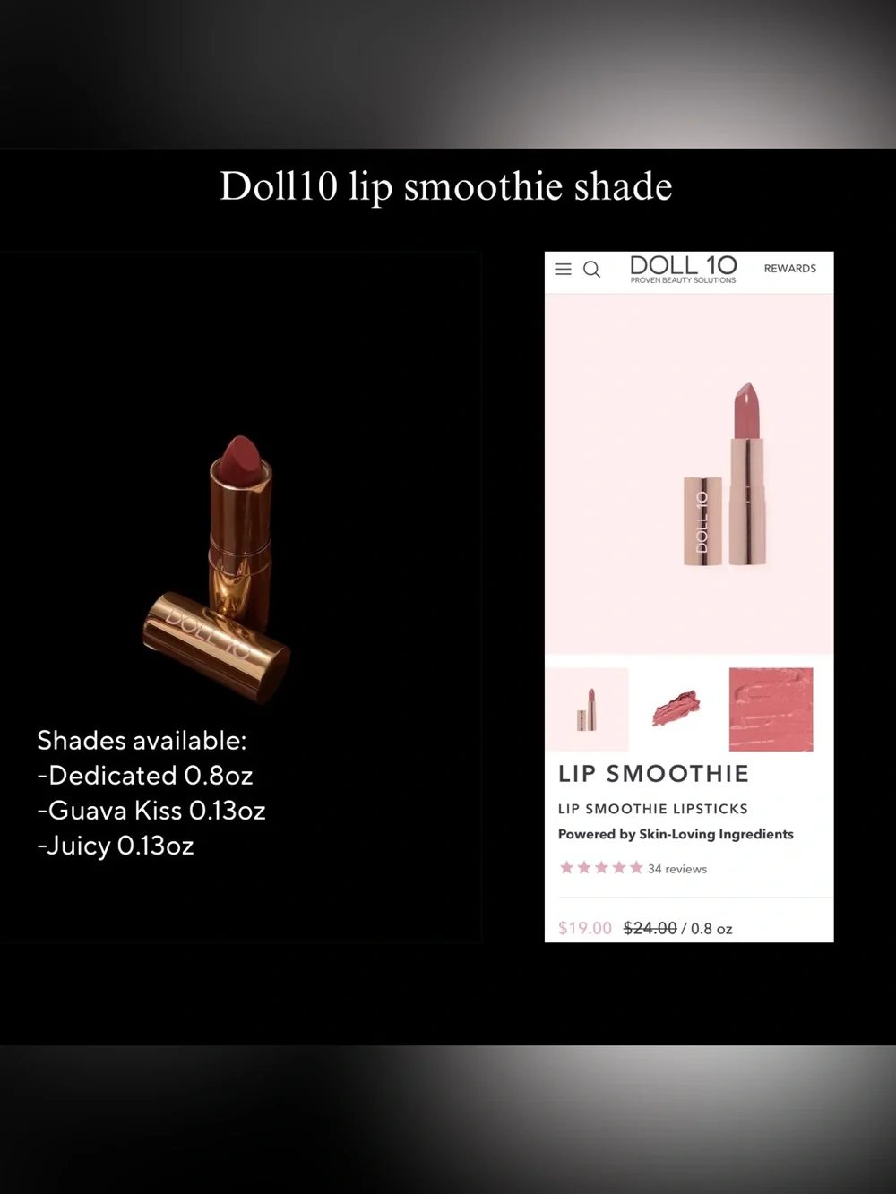 Doll10 Lip Smoothie Lipstick